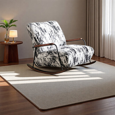 Ergonomic Retro style Mink Rocking Chair