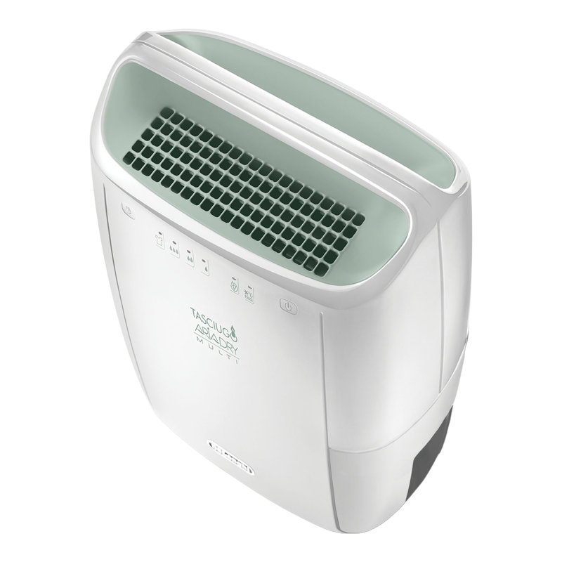 De'longhi Tasciugo AriaDry Multi Dehumidifier, 50.8" H x 22" W 33.4" D, White/Green