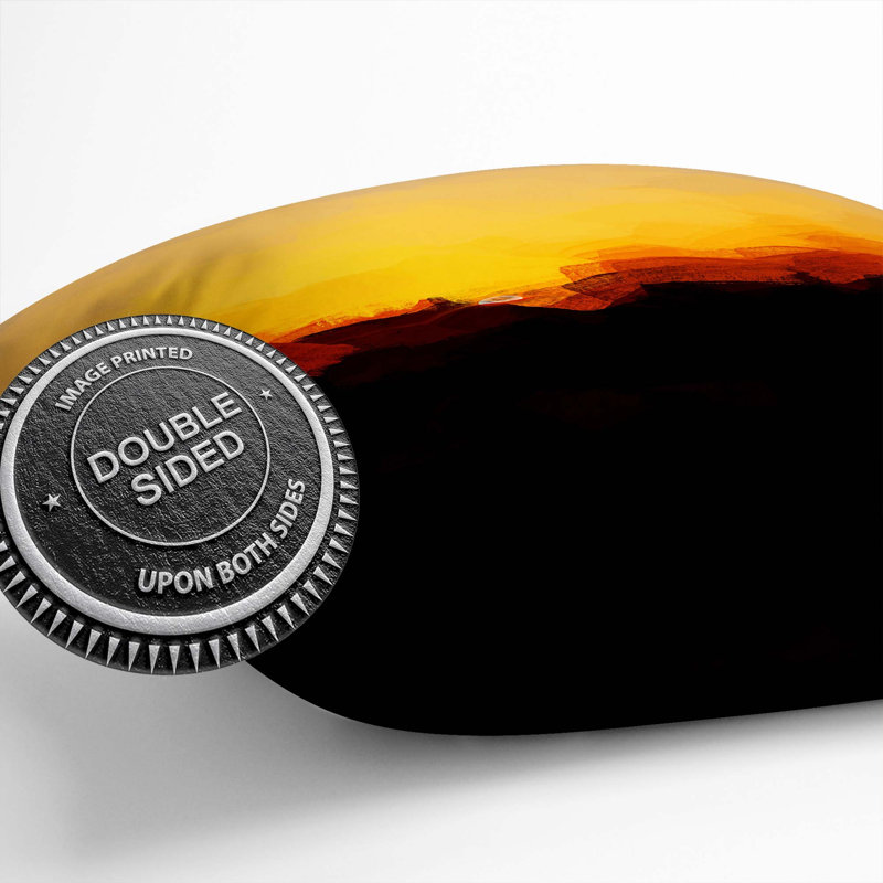 Indian Sunrise Cushion with Filling, 55cm H x 55cm W x 20cm D