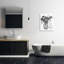 Text Me Bathroom Florals Canvas, design par Lettré et doublé-124724827