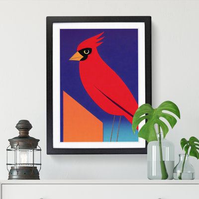 FRM-V0523-353X Cardinal Bird Vol.1 - Single Picture Frame Print