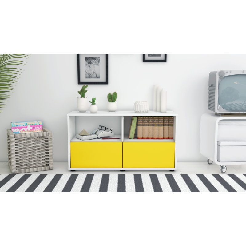 Oak Park 92cm W 2 - Drawer Chest of Drawers, White/Yellow