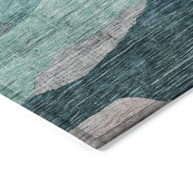  Machine Washable Indoor/Outdoor Christain ACN1115 Rug, Rectangle 8' x 10'