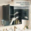 Armoire à miroir 30 po 2-en-1 pour salle de bain | Armoire à pharmacie murale avec tablettes réglables et portes à fermeture en douceur | Miroir haute définition avec façade sculptée et rangement dissimulé pour meuble-lavabo-2101555233