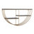 Wooden 3 Shelves Wall Shelf with Half Moon Shape