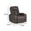 Fauteuil inclinable électrique Callum, appui-tête réglable, similicuir-108208174
