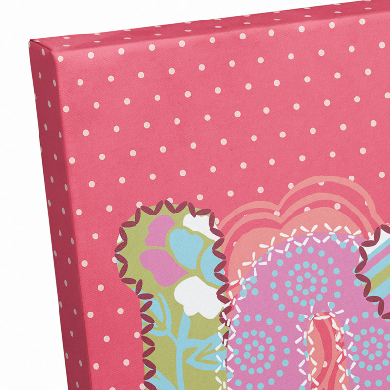 Patterned Love Print On Canvas; 0FDB856904544AFD84F60A8553C9EC5A Square, 12" H x 12" W x 1.25" D