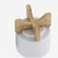 PLATEAU 5 "AVEC SUPPORT CHEVRON, BLANC