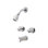 Handle Tub and Shower Dual Function Ceramic Disk Faucet with Trim