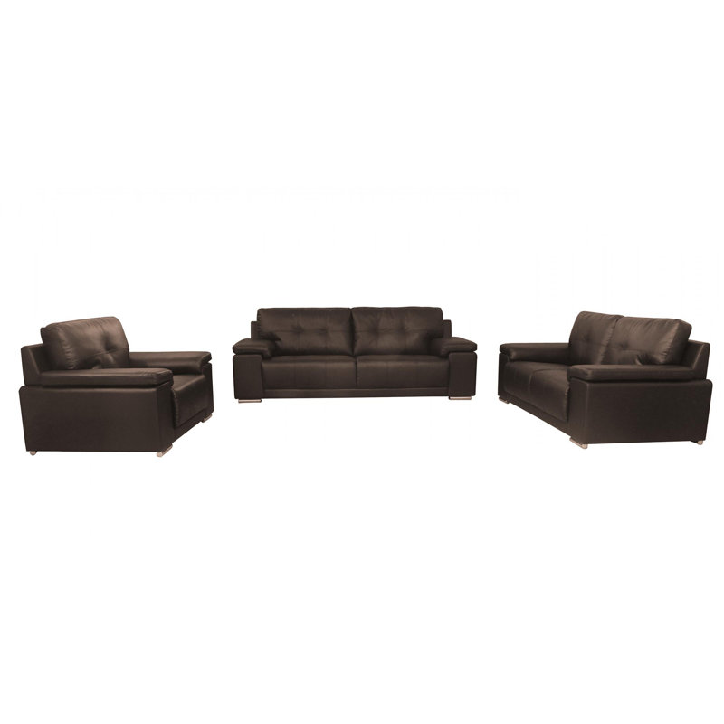 Samuel Faux Leather Club Chair, Brown