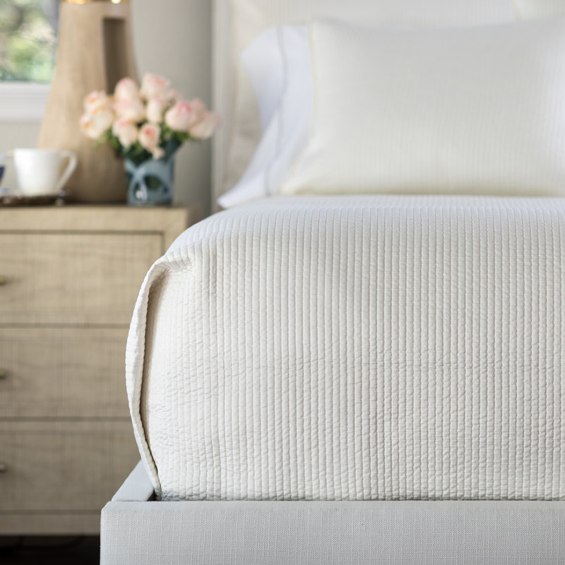 Retro Coverlet, Queen Coverlet, Ivory