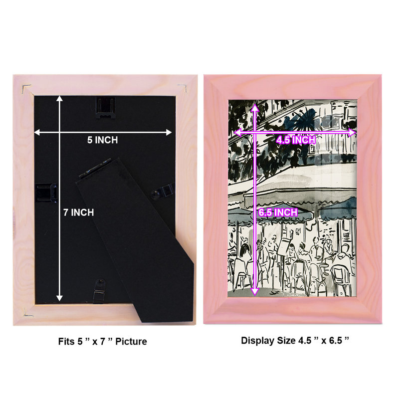 " Aucoin De Larue II ", Pink Framed Paper, 6" W x 8" H x 1'' D