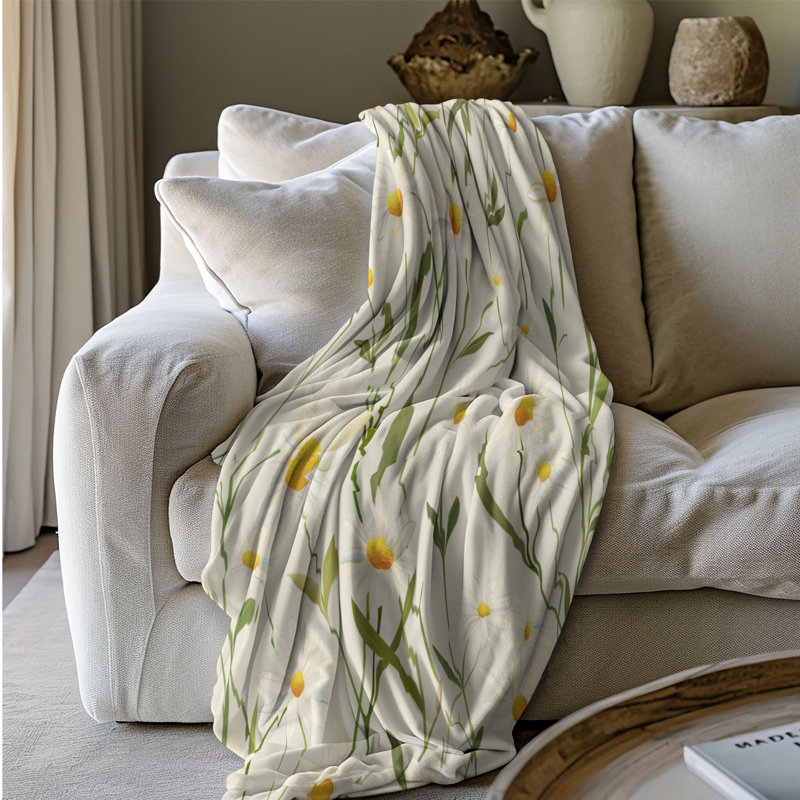 Sprintime Blooms - 1 pièce Sherpa Premium, Grand lit