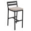 Tabouret de bar Chelsea Patio avec structure en aluminium thermolaqué et coussin amovible-105653550