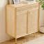 Rangement pour chaussures en bois massif Burlywood