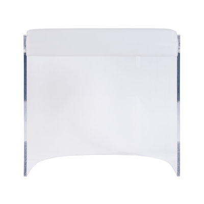 Solara 20 in. Seat Height Acrylic Accent Stool by Orren Ellis