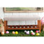Banc en tissu et finition chêne Charla-550868076