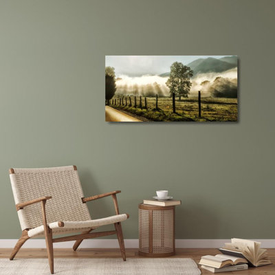 Tête de Lark Manor ™, art sur toile tendue de la galerie Danny: Sunrise in Cades Cove