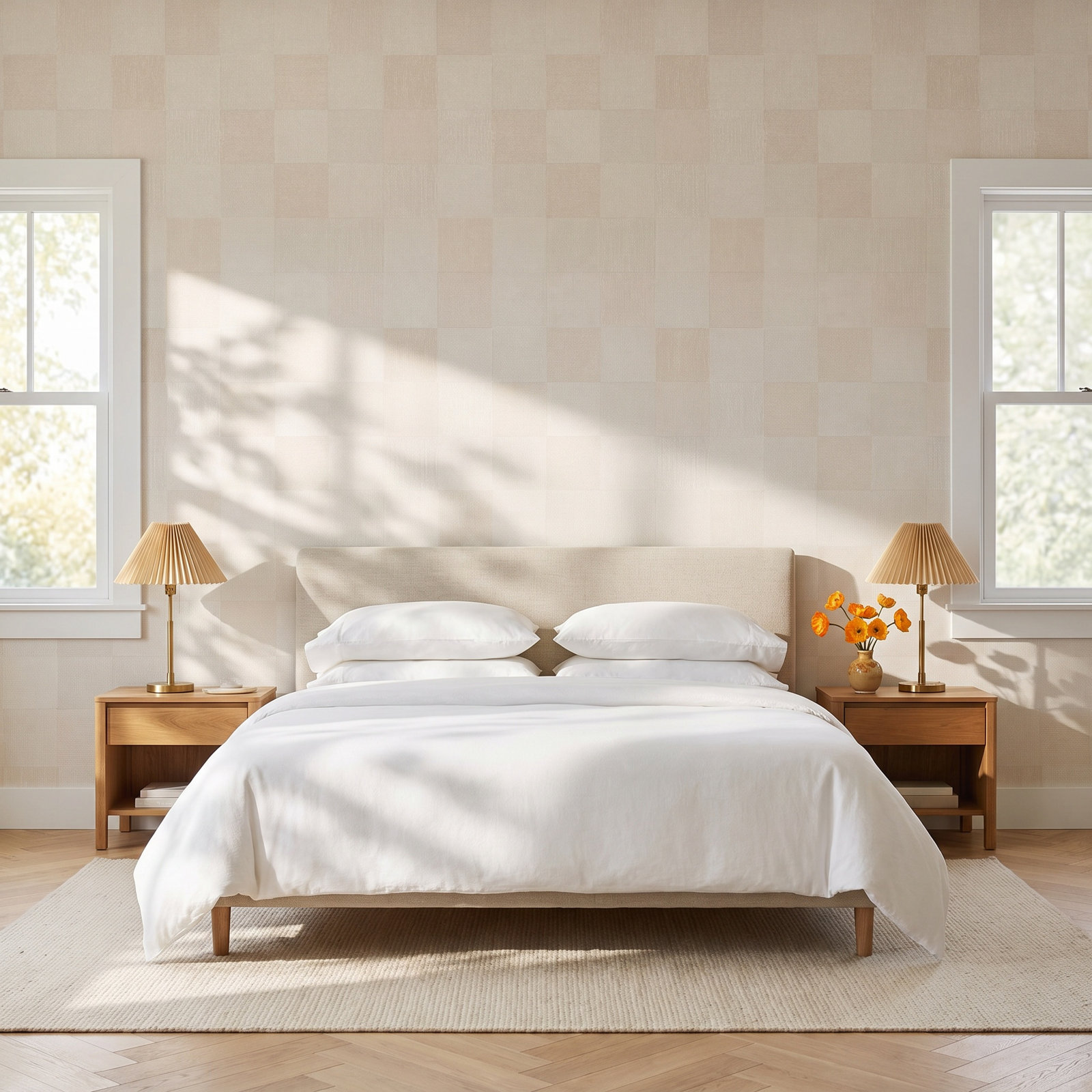 Textured Check Self-Adhesive Double Roll, Gray