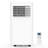 Quiet 3-in-1 8000 BTU Portable Air Conditioner with LCD Remote, Dehumidifier & Fan for 350 Sq. Ft, 24H Timer, Auto Defrost, Energy Efficient