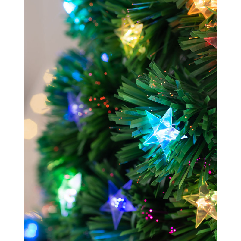 7' H Lighted Artificial Christmas Tree