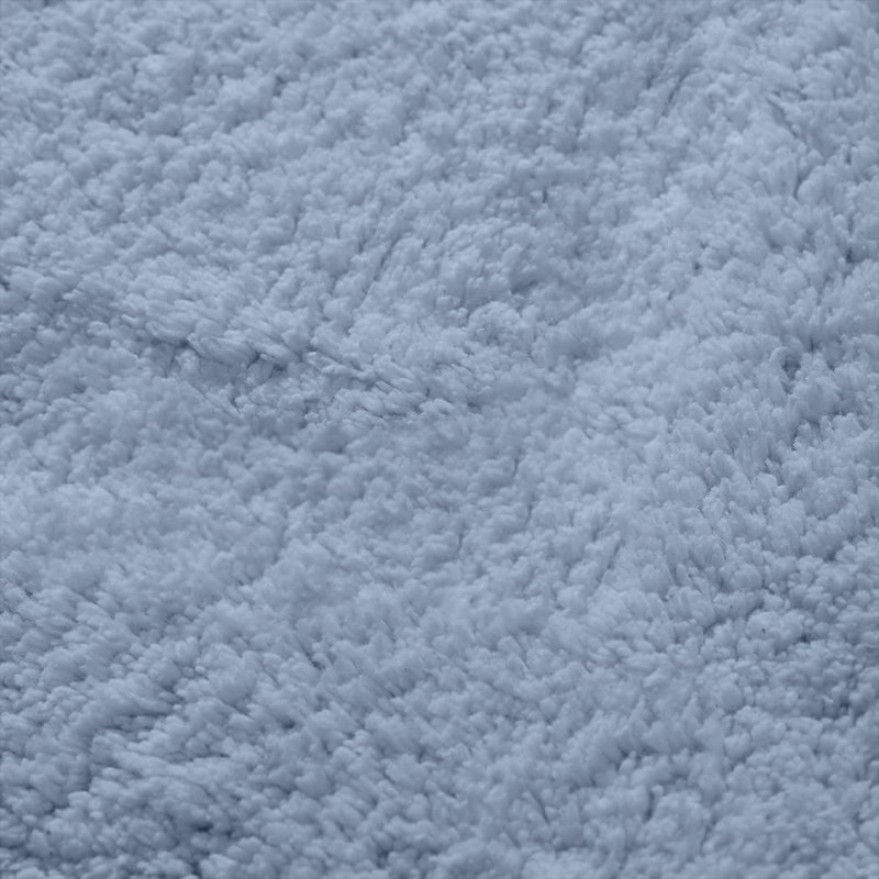 Ensemble de 2 tapis modernes pour salle de bain avec envers antidérapant, Bleu pâle