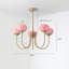 Lustre globe en laiton 5 lumières Marshmallow