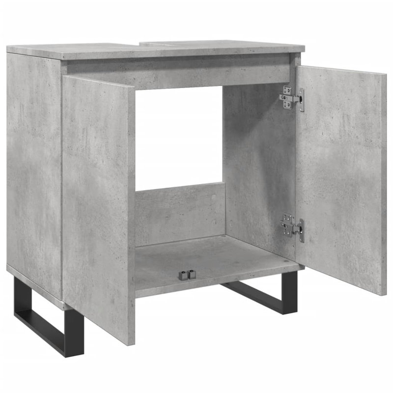 Saraiyah Bathroom Cabinet, Concrete Grey