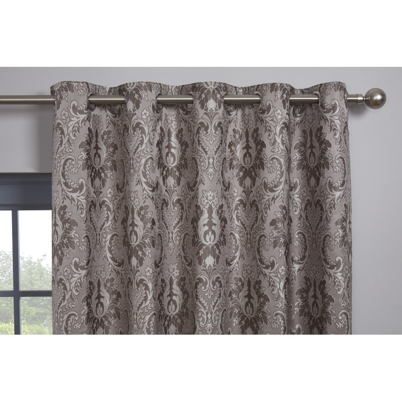 Jayvion Room Darkening Curtain, Width 168 x Drop 229cm, Charcoal
