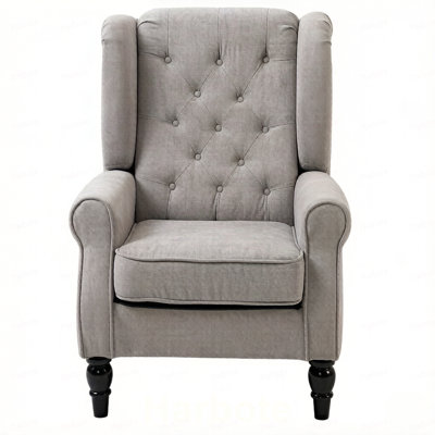 High Wingback Reading Chair,Accent Chair,Button Tufted Accent Chair(Only Accent Chair)