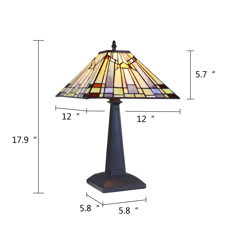 Lampe de table 17,9 "bronze noirâtre