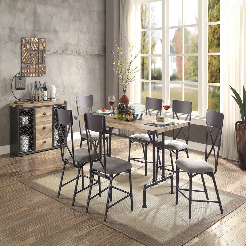 Chaise d'appoint grise et noire sable avec dossier parfait en forme de X (ensemble de 2)