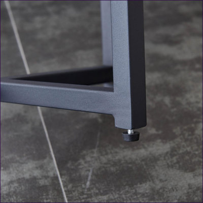 Table basse en faux panneau de fibres à densité moyenne avec base en X - peu encombrante et facile à nettoyer pour toute pièce