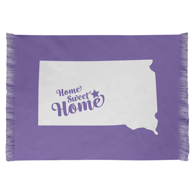 Tapis de la surface mauve pierre mauve à la maison