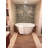 Tan Flat Pebble Mosaic 12" x 12"
