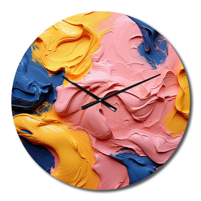 Horloge murale en métal "Réjouissant dans l'amour", Moyenne