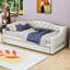 Twin XL Upholstered Daybed with Pull-out Twin XL Trundle and Integrated LED Lighting-1843843581
