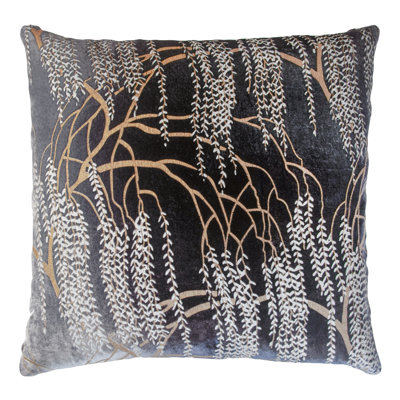 Metallic Square Velvet Pillow Cover & Insert