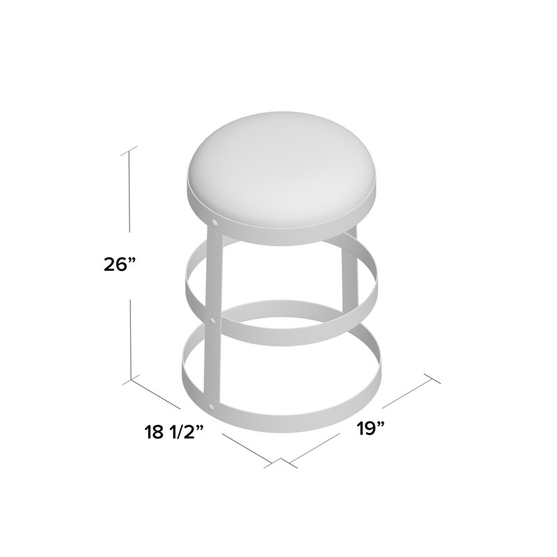 Dior Metal Bar & Counter Stool, Counter Stool (26" Seat Height), Black