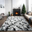 Tapis moelleux moderne et moelleux pour l'intérieur, lavable et antidérapant-906472516