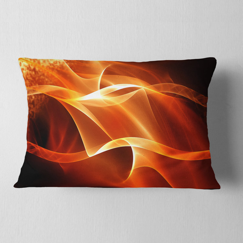 Coussin lombaire à vagues d’ondulation abstraites 3d