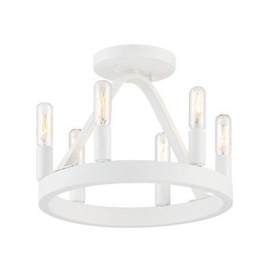 Plafonnier semi-encastré 6 lumières 6 po Sareena