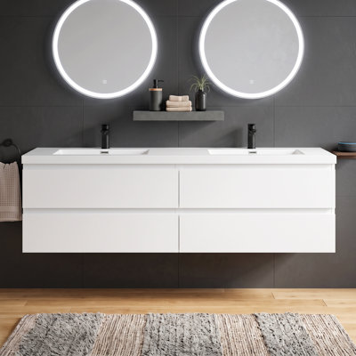 Ensemble de meuble-lavabo double 71 po Emit
