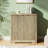 Fluted Buffet Sideboard Cabinet with Storage, 2 Doors & Adjustable Shelf,Handle,Spacious Tabletop-1208183774