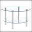 Table basse sophistiquée à double couche en verre trempé pour un style de vie élégant-2142147104
