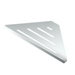 Elegant Wall Mount Stainless Steel Corner Shower Shelf | Triangular Corner Caddy for Bathroom