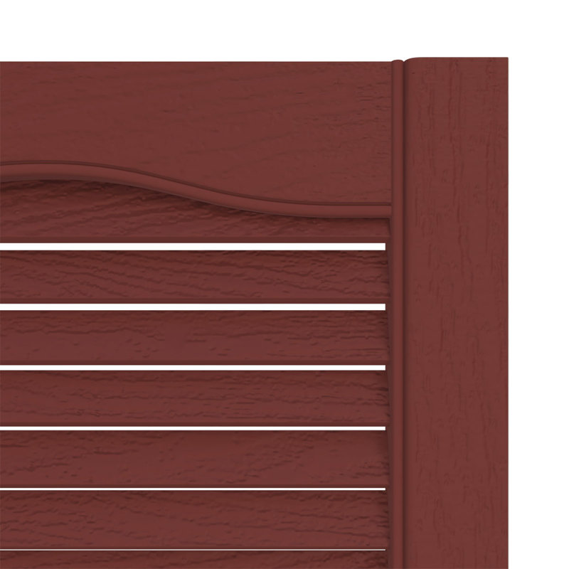 Burgundy Red 14.5" x 43" Vinyl Louvered Shutters