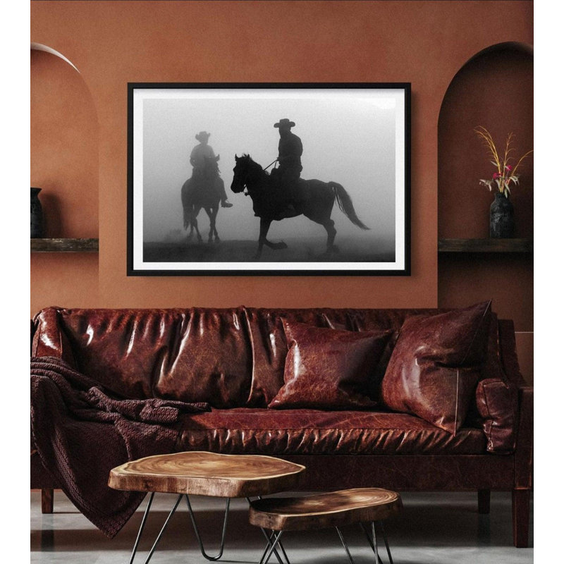 «Wild And Free», H 38 po x l 50 po, Noir, Impression encadrée sans passe-partout