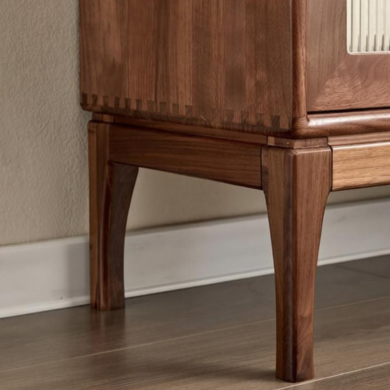 Commode d'appoint vintage entièrement en bois massif, H 35,43 po x l 35,43 po x P 15,74 po