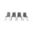  Neil Chair Stacking Patio Dining Chair/ Restaurant Chair (Set of 4)-66965417